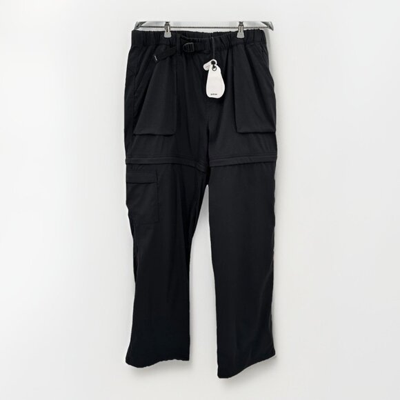 Prana Stretch Zion Convertble Pants size L Regular Women's In Black 2064541 - Picture 1 of 13